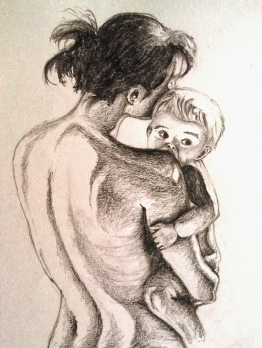 Best Sketches Of Mothers Love Bond Between Mother And Child | Sketches And Paintings
